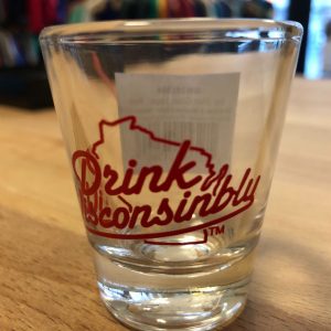 Retro Ribbon Glass Can - Drink Wisconsinbly