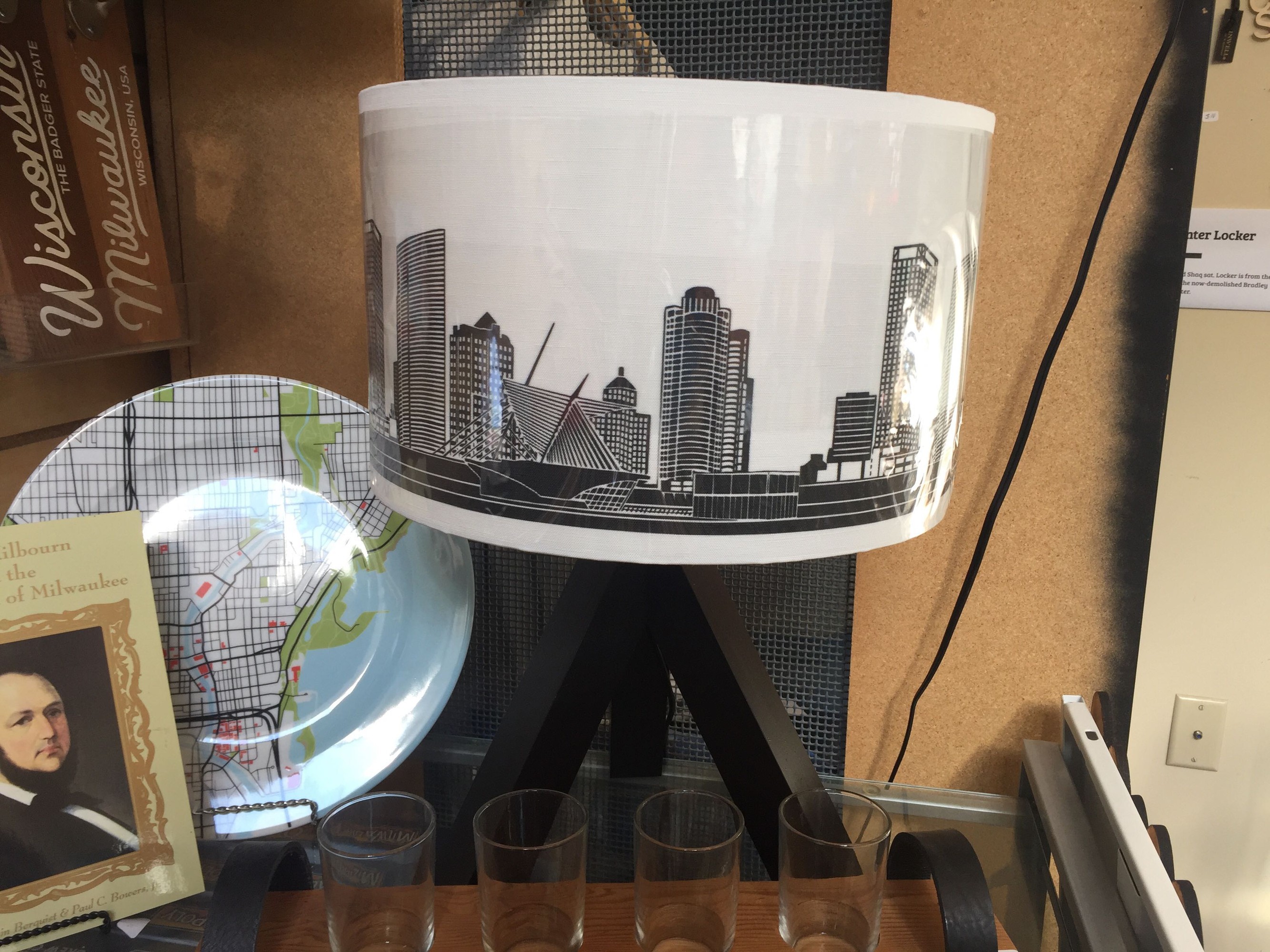 Milwaukee Skyline Table Lamp Urban Milwaukee The Store