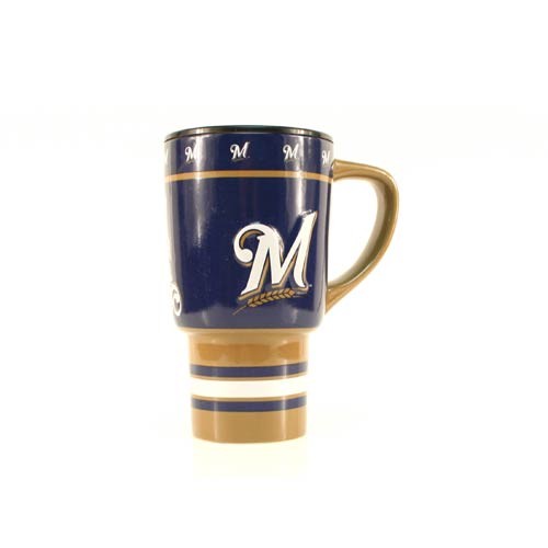 Milwaukee Brewers Travel Mug – 15oz – Urban Milwaukee: The Store
