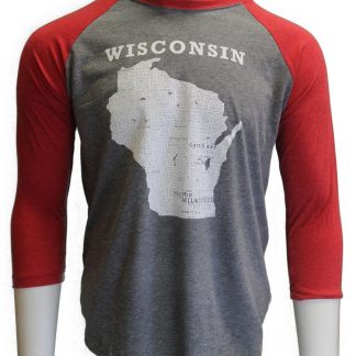 Hometown Wisconsin Baseball Shirt