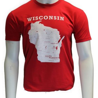 Hometown Wisconsin T-Shirt - Red
