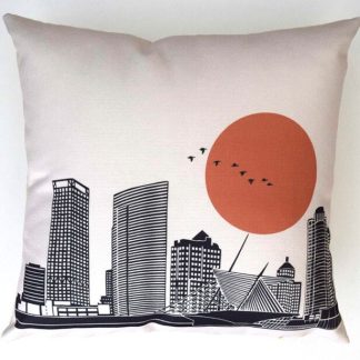 Milwaukee Skyline Pillow