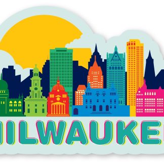Milwaukee Retro Skyline Desk Ornament