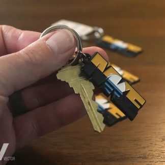 People's Flag Enamel Keychain