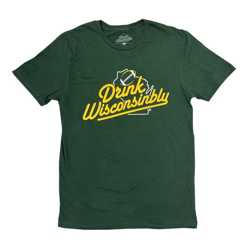 Drink Wisconsinbly Football Logo T-Shirt